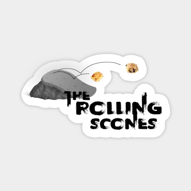 The Rolling Scones Sticker by Moopichino